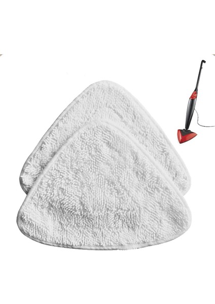 2pc Tarzı Buharlı Paspas Pedleri Yedek Üçgen Bez Temizleme Zemin Aracı Vileda Buharlı Paspas Güçlü Su Emme Çabuk Kuruyan (Yurt Dışından)