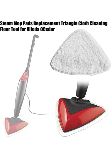 2pc Tarzı Buharlı Paspas Pedleri Yedek Üçgen Bez Temizleme Zemin Aracı Vileda Buharlı Paspas Güçlü Su Emme Çabuk Kuruyan (Yurt Dışından) fırsatları