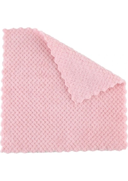 Pembe Tarzı 1 Bilgisayar Eğik Bez Mutfak Ovma Pedi Havlu Bulaşık Bezi Ev Paçavra Gadget Mikrofiber Yapışmaz Yağ Masa Örtüsü Silin (Yurt Dışından)