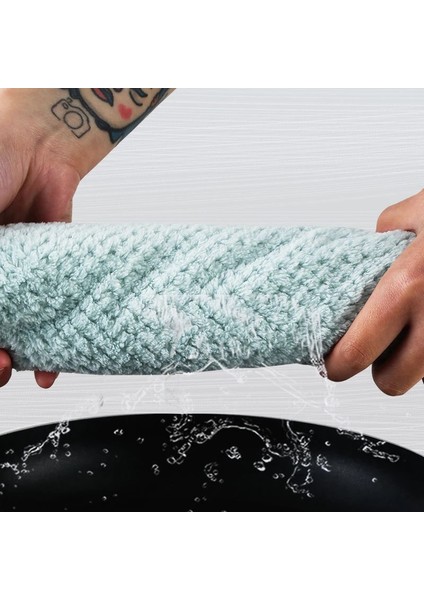 Pembe Tarzı 1 Bilgisayar Eğik Bez Mutfak Ovma Pedi Havlu Bulaşık Bezi Ev Paçavra Gadget Mikrofiber Yapışmaz Yağ Masa Örtüsü Silin (Yurt Dışından)