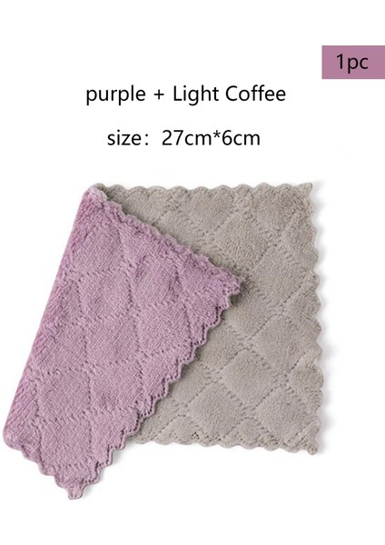 Turuncu Tarzı 1 Adet Emici Mikrofiber Mutfak Bulaşık Bezi Pano De Prato Temizlik Bezi Yapışmaz Yağ Ev Yüksek Verimli Silme Araçları (Yurt Dışından)