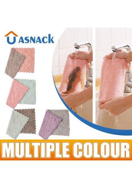 Turuncu Tarzı 1 Adet Emici Mikrofiber Mutfak Bulaşık Bezi Pano De Prato Temizlik Bezi Yapışmaz Yağ Ev Yüksek Verimli Silme Araçları (Yurt Dışından)