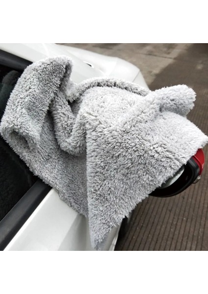 Gri Tarzı Mikrofiber Havlu Ultra Kurutma Yıkama Yumuşak Parlatma Kenarsız Temizlik Süper Emici Peluş Kumaş Mutfak Ev Araba Için (Yurt Dışından)