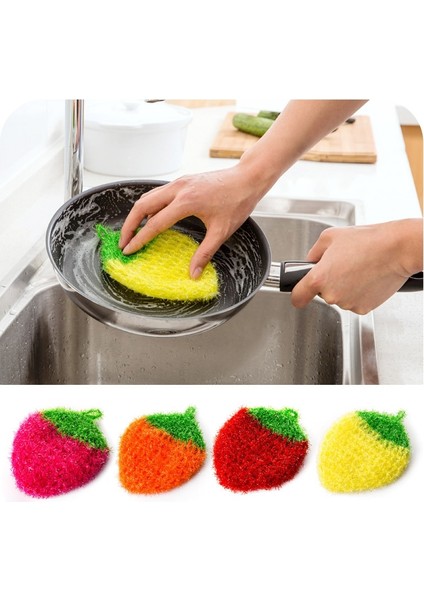 Turuncu Tarzı Mutfak Temizleme Ovma Süngerleri Yeniden Kullanılabilir Çizilmez Mikrofiber Scrubber Sünger Mutfak Ev Temiz Pot Tava Bulaşık Makinesi Süngeri (Yurt Dışından) fırsatları