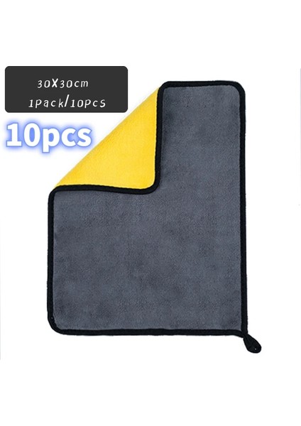 10 Adet Tarzı Ekstra Yumuşak Araba Yıkama Mikrofiber Havlu Araba Temizleme Kurutma Bezi Araç Bakım Bezi Detaylandırma Araba Yıkama Havlusu Asla Çizmeyin (Yurt Dışından)