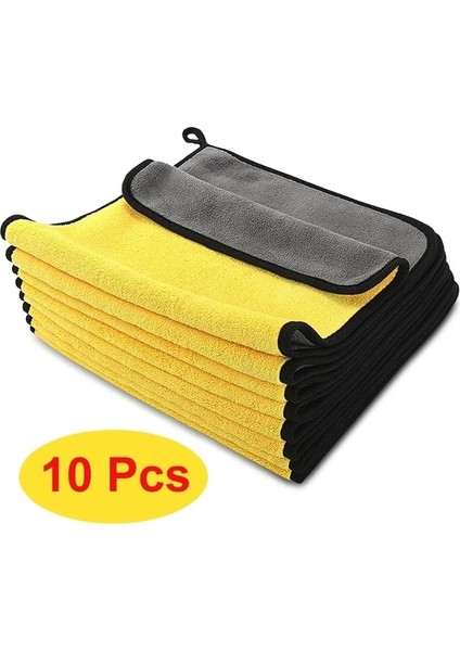 10 Adet Tarzı Ekstra Yumuşak Araba Yıkama Mikrofiber Havlu Araba Temizleme Kurutma Bezi Araç Bakım Bezi Detaylandırma Araba Yıkama Havlusu Asla Çizmeyin (Yurt Dışından)
