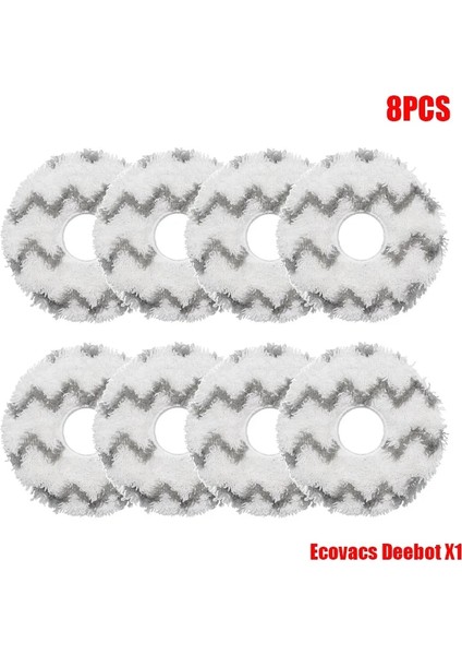 8 Adet Tarzı Paspas Pedleri Parçaları Ecovacs Deebot X1 Omnıturbo T10 Turbo Elektrikli Süpürge Yıkanabilir Paspas Paçavra Paspas Bezi Yedek Aksesuarlar (Yurt Dışından)