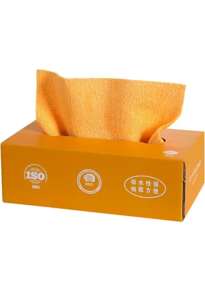 Turuncu Tarzı Bulaşık Havlusu Çıkarılabilir Tasarım Çok Amaçlı Leke Çıkarıcı Tezgah Üstü Bez Yıkama Havlusu Temizleme Bezi Mutfak Aksesuarları (Yurt Dışından)