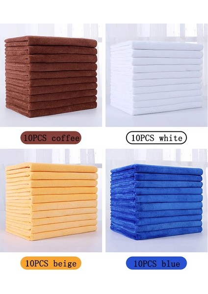 Beyaz Stil 35X75 10 Özel Logo Nakış Havlu Mikrofiber Havlu Kalınlaşmış Yüz Havlusu Özelleştirilmiş Metin Berber Dükkanı Ayak Banyosu Mağazası Özel (Yurt Dışından) indirimleri