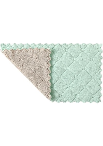 Yeşil-Gri Tarzı No.8 Boyutu Luluhut Lot Ev Mutfak Için Mikrofiber Havlular Temizlik Için Emici Daha Kalın Bez Mikro Fiber Silin Masa Mutfak Havlusu (Yurt Dışından)