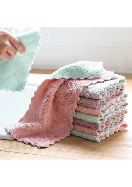 Yeşil-Gri Tarzı No.8 Boyutu Luluhut Lot Ev Mutfak Için Mikrofiber Havlular Temizlik Için Emici Daha Kalın Bez Mikro Fiber Silin Masa Mutfak Havlusu (Yurt Dışından) fırsatları
