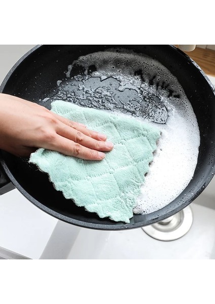 Yeşil-Gri Tarzı No.8 Boyutu Luluhut Lot Ev Mutfak Için Mikrofiber Havlular Temizlik Için Emici Daha Kalın Bez Mikro Fiber Silin Masa Mutfak Havlusu (Yurt Dışından) indirimleri