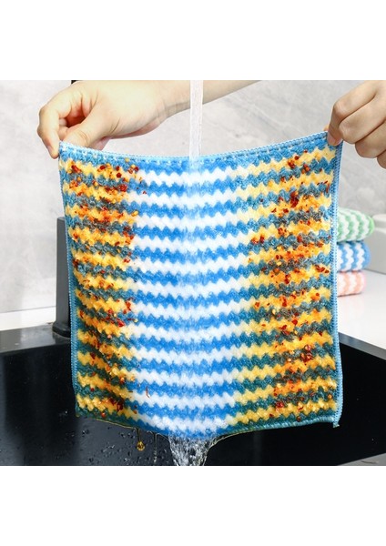 Pembe Tarzı 3 Parça Adet Mutfak Anti-Yağ Silme Paçavra Mutfak Havlusu Mikrofiber Ev Temizlik Ürünleri Çok Fonksiyonlu Temizlik Silin (Yurt Dışından) fiyatları