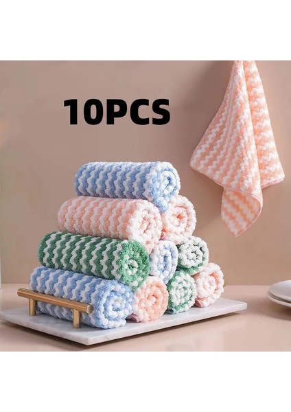 Pembe Tarzı 3 Parça Adet Mutfak Anti-Yağ Silme Paçavra Mutfak Havlusu Mikrofiber Ev Temizlik Ürünleri Çok Fonksiyonlu Temizlik Silin (Yurt Dışından) modelleri