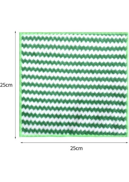 Yeşil Tarzı 5 Adet Mutfak Anti-Yağ Silme Paçavra Mikrofiber Ev Temizlik Ürünleri Çok Fonksiyonlu Temizleme Araçları Gadgetspcs (Yurt Dışından)