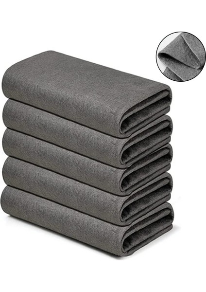 30X40CM Tarzı 5 Adet Yeni Kalınlaşmış Sihirli Temizlik Bezi Yeniden Kullanılabilir Mikrofiber Yıkama Paçavra Cam Silme Havlusu Mutfak Aynaları Otomatik Windows (Yurt Dışından)