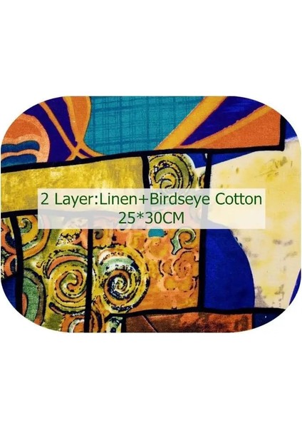 Turuncu Tarzı 1 Bilgisayar Keten Peçeteler Kuşgözü Pamuklu Kağıt Havlular Mutfak Temizlik Bezleri Yeniden Kullanılabilir Kağıt Havlu Rulosu (Yurt Dışından)