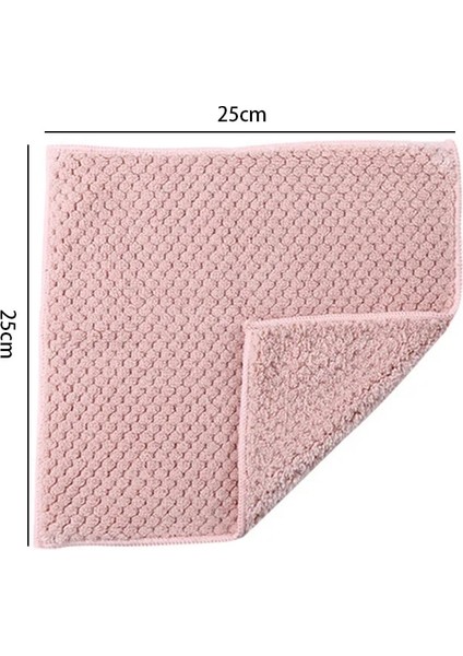 Yeşil Stil 1pce 4 Adet Mutfak Mercan Polar Temizlik Bezleri Kalınlaşmak Çift Bulaşık Havlusu Mercan Kadife Süper Emici Tüy Bırakmayan Bez Bulaşık Bezleri (Yurt Dışından) modelleri