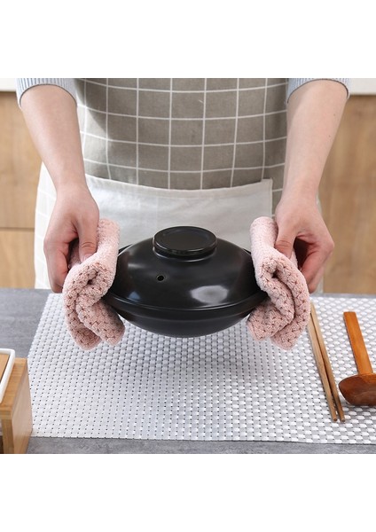 Yeşil Stil 1pce 4 Adet Mutfak Mercan Polar Temizlik Bezleri Kalınlaşmak Çift Bulaşık Havlusu Mercan Kadife Süper Emici Tüy Bırakmayan Bez Bulaşık Bezleri (Yurt Dışından) indirimleri