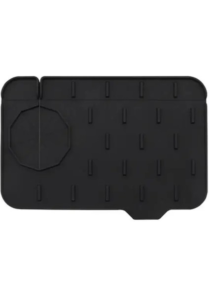 Siyah Stil Yeni Mutfak Silikon Musluk Mat Lavabo Sıçrama Drenaj Pedleri Tezgah Koruyucu Sabunluk Çift Taraflı Mevcut Hızlı Kuru Tepsi (Yurt Dışından)