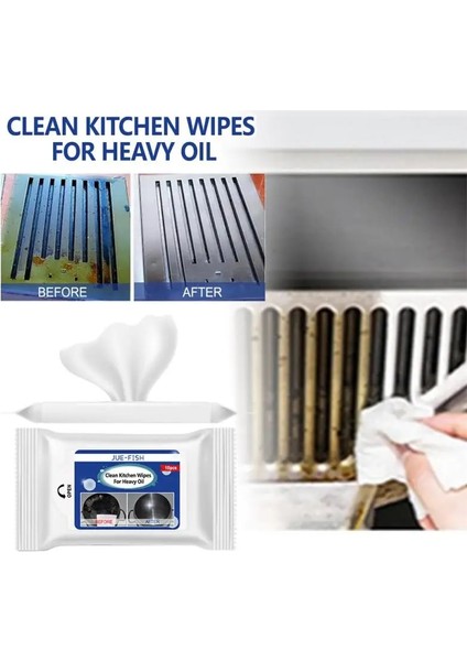 1 Adet Tarzı Ağır Yağ Lekesi Temizleme Mendilleri Mutfak Aralığı Davlumbaz Soba Yağ Lekesini Çıkarmak Için Islak Tek Kullanımlık Temizleme Kağıdı Havlu (Yurt Dışından)