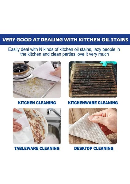 1 Adet Tarzı Ağır Yağ Lekesi Temizleme Mendilleri Mutfak Aralığı Davlumbaz Soba Yağ Lekesini Çıkarmak Için Islak Tek Kullanımlık Temizleme Kağıdı Havlu (Yurt Dışından)