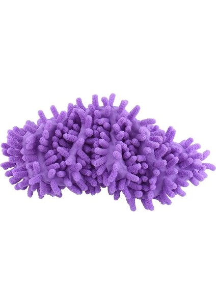 Mor Tarzı 3 Parça Mikrofiber Şönil Zemin Toz Terlik Paspas Ayakkabı Silme Peruk Ev Ev Bezi Temiz Ayakkabı Kapağı Mophead Galoş Temizleme Araçları (Yurt Dışından)