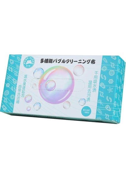 Tek Kullanımlık Stil Tek Kullanımlık Çok Amaçlı Tembel Ovma Pedi Deterjan Kabarcık Bulaşık Havlusu Yağ Lekesi Çıkarma Masası Temizleme Bezi ile Birlikte Gelir Çift Kullanımlı (Yurt Dışından)