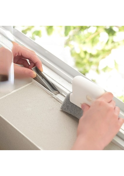 B01000773 Tarzı 2-In-1 Oluk Temizleme Aracı Yaratıcı Pencere Fırçası Bez Yuvası Ev Kolay Temizleyici Mutfak Dekontaminasyon Köşeleri Boşluklar Aracı (Yurt Dışından) modelleri