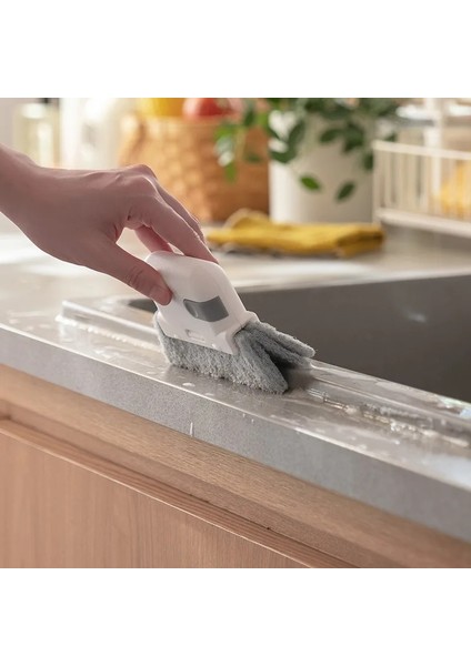 B01000773 Tarzı 2-In-1 Oluk Temizleme Aracı Yaratıcı Pencere Fırçası Bez Yuvası Ev Kolay Temizleyici Mutfak Dekontaminasyon Köşeleri Boşluklar Aracı (Yurt Dışından) fırsatları