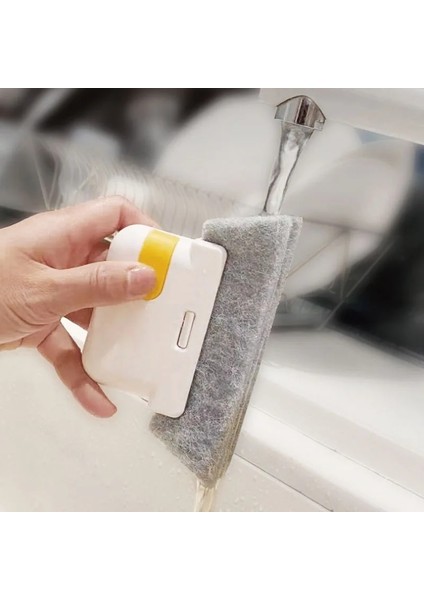 B01000773 Tarzı 2-In-1 Oluk Temizleme Aracı Yaratıcı Pencere Fırçası Bez Yuvası Ev Kolay Temizleyici Mutfak Dekontaminasyon Köşeleri Boşluklar Aracı (Yurt Dışından) indirimleri