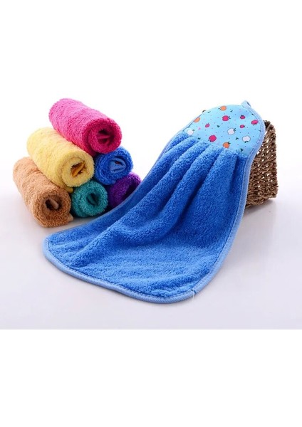 Sarı Tarzı 7 Adet Mercan Kadife Banyo Malzemeleri Yumuşak El Havlusu Emici Bez Yağ Geçirmez Temizlik Bezi Ev Temizlik Araçları 30*40 cm (Yurt Dışından) fiyatları