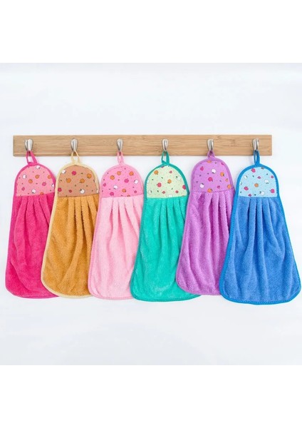 Sarı Tarzı 7 Adet Mercan Kadife Banyo Malzemeleri Yumuşak El Havlusu Emici Bez Yağ Geçirmez Temizlik Bezi Ev Temizlik Araçları 30*40 cm (Yurt Dışından) fırsatları