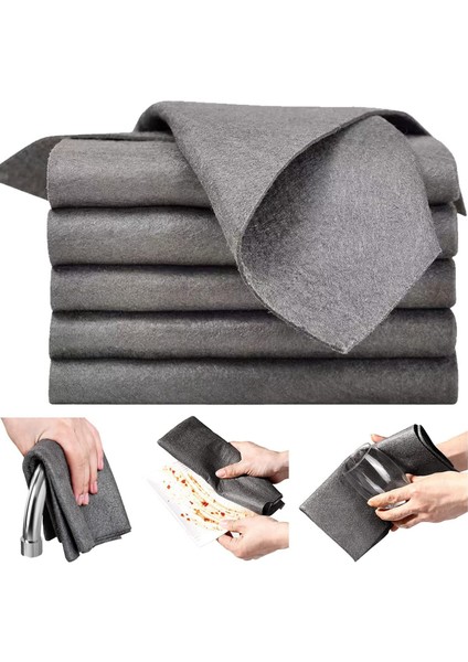 3 Adet Tarzı 30X40CM Sihirli Cam Silme Bezi Çizgisiz Kalın Sihirli Temizlik Bezi Yeniden Kullanılabilir Mikrofiber Mendil Windows Cam Havlu Mutfak Için (Yurt Dışından)