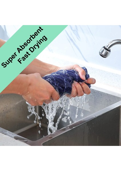 4 Adet Tarzı Olanly Mutfak ve Ev Için % 100% Pamuklu Bulaşık Bezi Ultra Yumuşak ve Emici Mutfak Havlusu Yeniden Kullanılabilir Temizlik Bezi Araçları (Yurt Dışından) modelleri