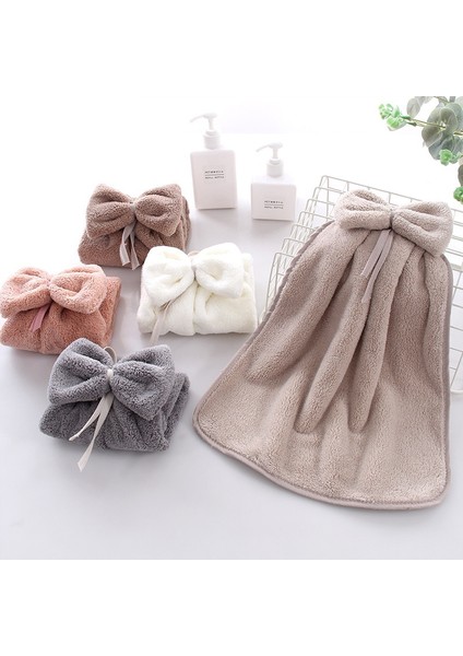 No.5 Tarzı Mercan Polar El Havlusu Ilmek Süper Emici Mikrofiber Yumuşak Hızlı Kuru Verimli Temiz Paçavra Bulaşık Bezi Mutfak Banyo Araçları (Yurt Dışından)