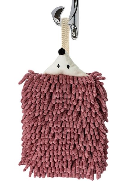 Yeşil Stil Mutfak El Havlusu Sevimli Kirpi Şönil El Havlusu Yumuşak Kabarık El Havlusu Asılı Mutfak Banyo Lavabo (Yurt Dışından) fiyatları