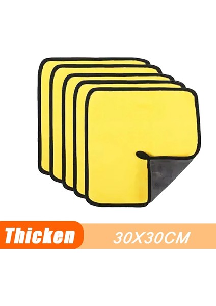 30X30CM Tarzı 1 Parça Mikrofiber Temizlik Havlusu Kalınlaşmak Emici Yumuşak Kurutma Bezi Araba Vücut Yıkama Bezi Çok Amaçlı Ev Temizlik Bezi (Yurt Dışından)