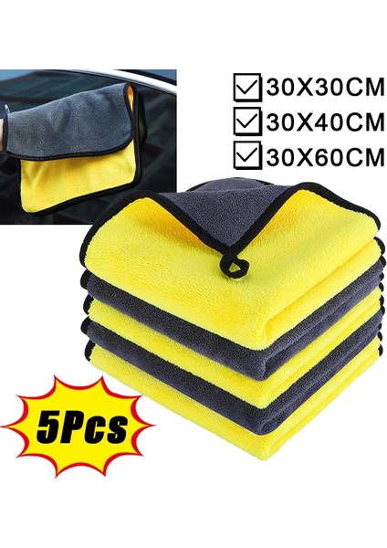 30X30CM Tarzı 1 Parça Mikrofiber Temizlik Havlusu Kalınlaşmak Emici Yumuşak Kurutma Bezi Araba Vücut Yıkama Bezi Çok Amaçlı Ev Temizlik Bezi (Yurt Dışından)