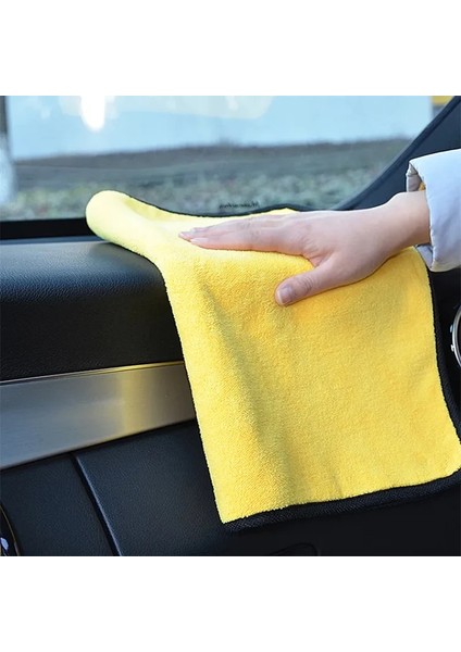 30X30CM Tarzı 1 Parça Mikrofiber Temizlik Havlusu Kalınlaşmak Emici Yumuşak Kurutma Bezi Araba Vücut Yıkama Bezi Çok Amaçlı Ev Temizlik Bezi (Yurt Dışından)