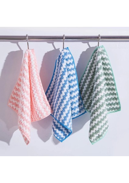 Pembe Tarzı 5 Adet Pcssüper Emici Mikrofiber Kalın Mutfak Havlusu Bulaşık Bezi Ev Paçavra Yapışmaz Yağ Masa Temizleme Mendili Bezi Scourin (Yurt Dışından) modelleri