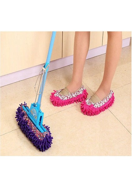 Pembe Tarzı 2 Adet Mikrofiber Şönil Zemin Toz Terlik Paspas Ayakkabı Silme Peruk Ev Ev Bezi Temiz Ayakkabı Kapağı Mophead Galoş Temizleme Araçları (Yurt Dışından) fiyatları