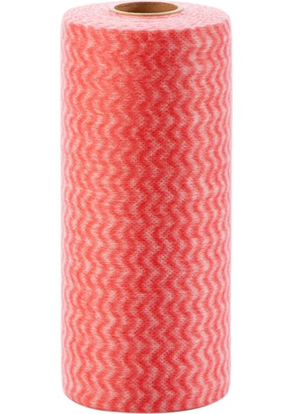 Kırmızı Stil Tek Kullanımlık Mutfak Serbestçe Kesim Mutfak Temizlik Paçavraları Yıkama Olmadan Dokunmamış Kumaş Silme Bezi Mutfak Havlusu Aksesuarları (Yurt Dışından)