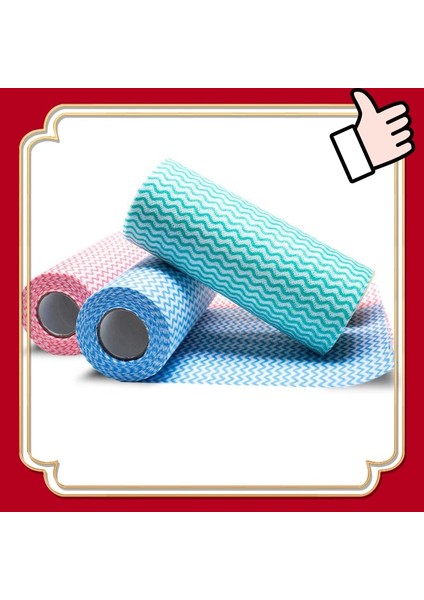 Kırmızı Stil Tek Kullanımlık Mutfak Serbestçe Kesim Mutfak Temizlik Paçavraları Yıkama Olmadan Dokunmamış Kumaş Silme Bezi Mutfak Havlusu Aksesuarları (Yurt Dışından) modelleri