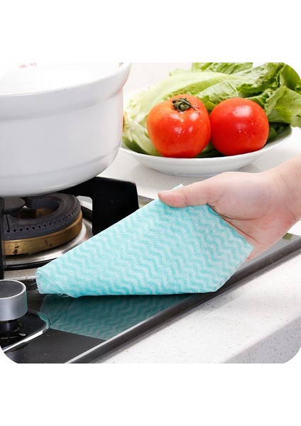 Kırmızı Stil Tek Kullanımlık Mutfak Serbestçe Kesim Mutfak Temizlik Paçavraları Yıkama Olmadan Dokunmamış Kumaş Silme Bezi Mutfak Havlusu Aksesuarları (Yurt Dışından) indirimleri