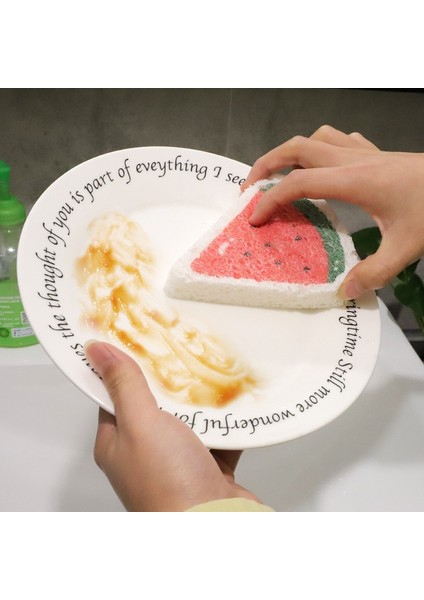 4 Adet Tarzı 4 Adet Karikatür Baskılı Sıkıştırılmış Odun Hamuru Pamuklu Mutfak Temizleme Bulaşık Süngeri Suyu Emer ve Büyür ve (Yurt Dışından) fırsatları