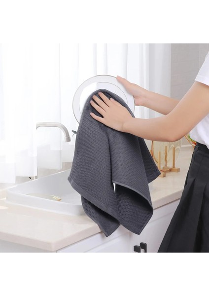 Kumral Stili Homaxy % 100% Pamuklu Havlu Mutfak Waffle Örgü Mutfak Havlusu Süper Emici Bulaşık Bezi Çabuk Kuruyan Bez Ev Temizleme Araçları (Yurt Dışından) indirimleri
