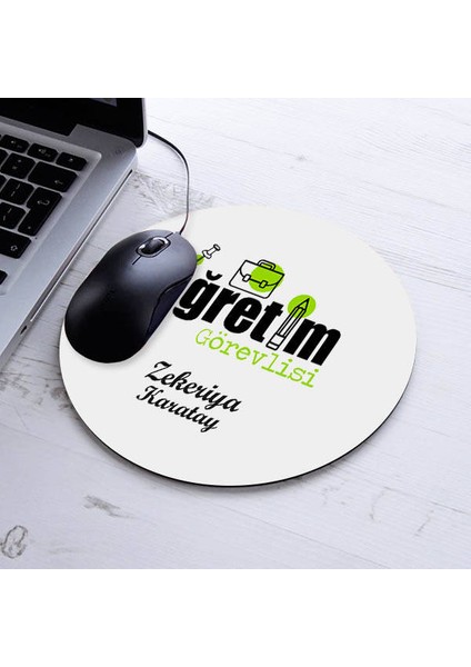 Kişiye Özel Öğretim Görevlileri Için Yuvarlak Mousepad