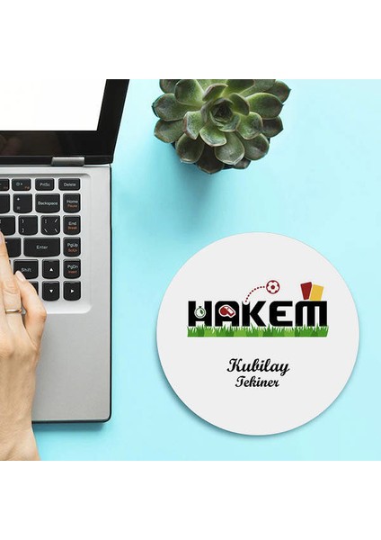 Isimli Hakemlere Özel Yuvarlak Mousepad