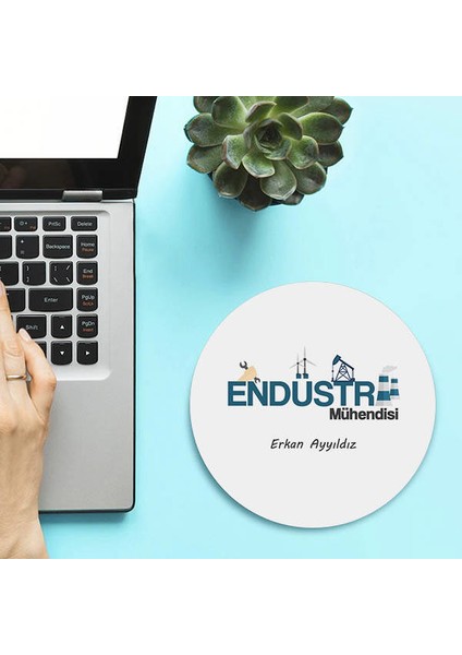 Kişiye Özel Endüstri Mühendisleri Için Yuvarlak Mousepad